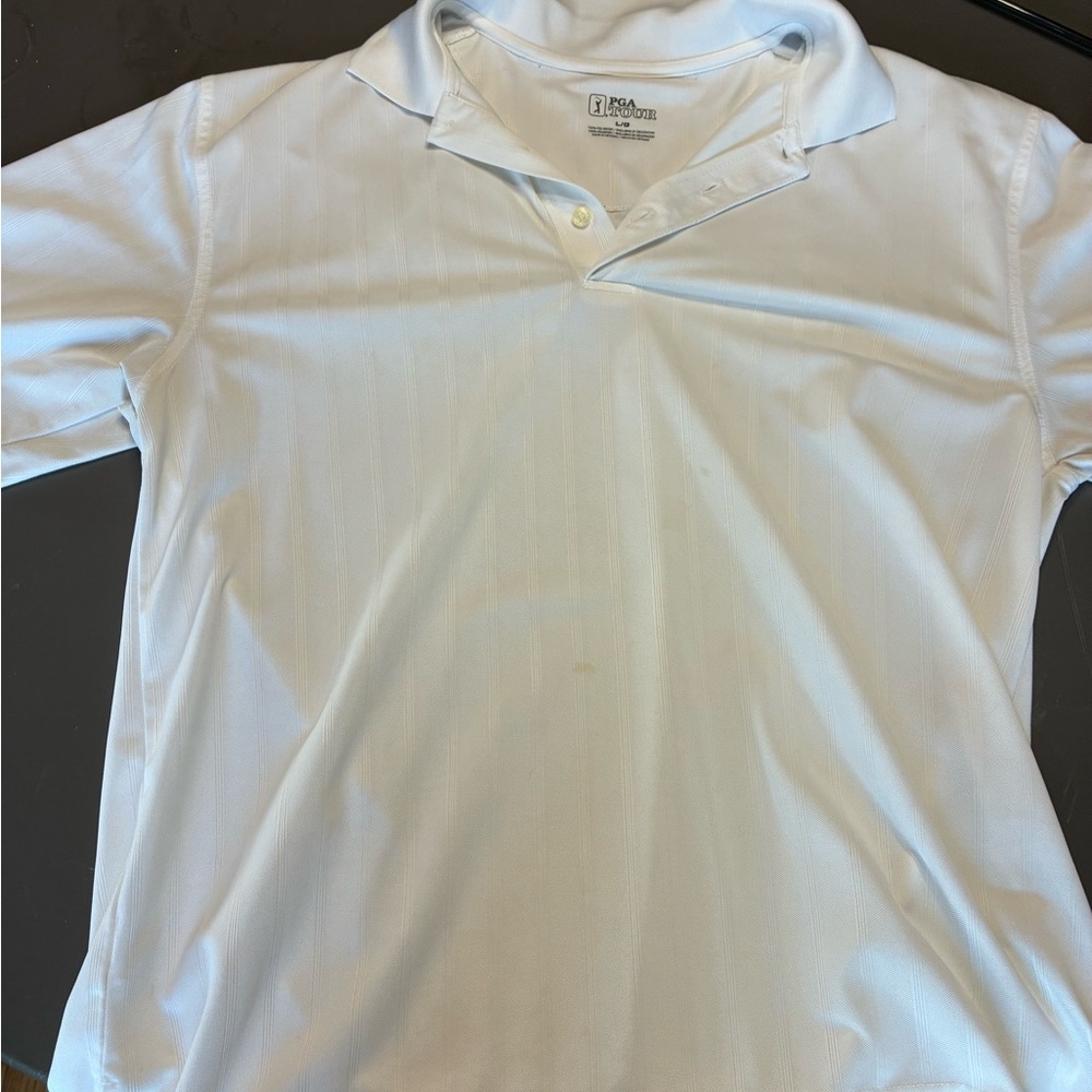 PGA Tour Classic White Polo Shirt